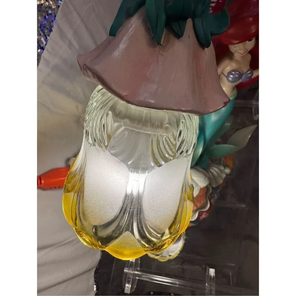 Vintage 2004 Disney Little Mermaid Ariel Seaflower Serenade Lamp W/ Night-light
